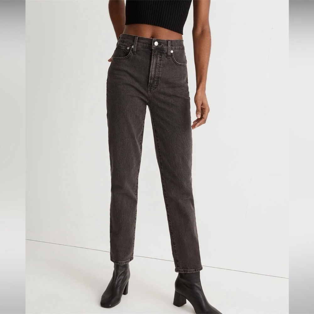 Madewell Women's High Rise Jeans in Dark Gray